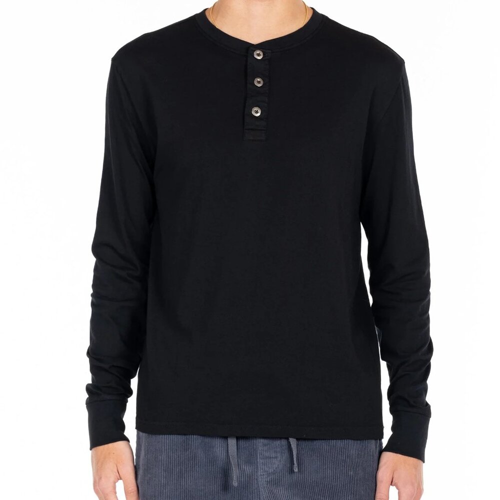 Original Paperbacks Black LS Henley